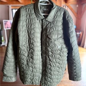 Huk Men's Lightweight Quilted Jacket - Olive